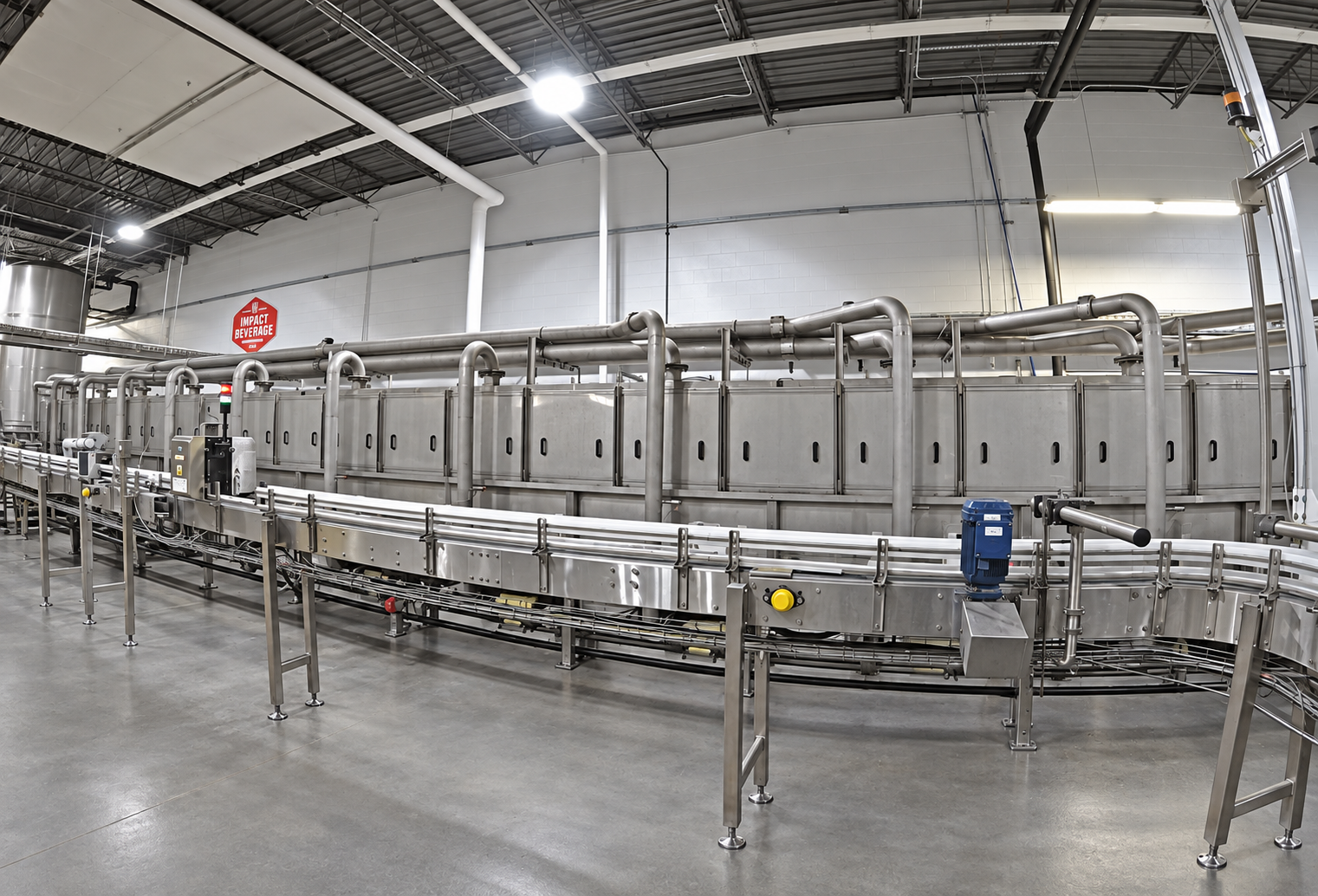 Impact Beverage Line One production equipment in Cincinnati, Ohio